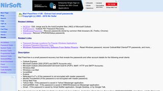 Mail PassView: Password recovery for Outlook, Outlook Express ...