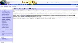 Outlook Express Password Recovery (Identities and Account ...