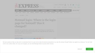 Hotmail login: Where is the login page for hotmail - has ... - Daily Express