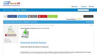 Download Outlook Express for Windows 7 ,8 and 10 - RunAsXP.com