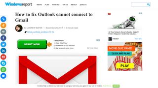 How to fix Outlook cannot connect to Gmail - Windows Report