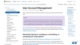 User Account Management | Microsoft Docs