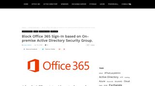 Block Office 365 Sign-In based on On-premise Active Directory ...