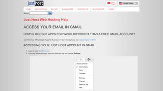 Access your Email in Gmail - Just Host cPanel account.