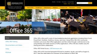 Office 365 - Kennesaw State University | University Information ...