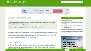 Outlook Web Access Light - MSOutlook.info