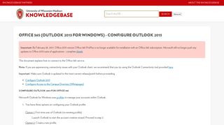 Office 365 (Outlook 2013 for Windows) - Configure Outlook 2013