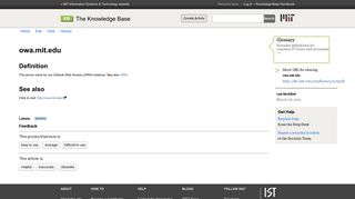 owa.mit.edu - Glossary - Hermes - The Knowledge Base