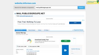 mail.publicisgroupe.net at WI. Outlook Web App - Website Informer