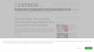 Hotmail login: How to check your Hotmail login history? How do you ...