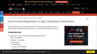 How to build a Registration or Sign-Up Solution in SharePoint ...
