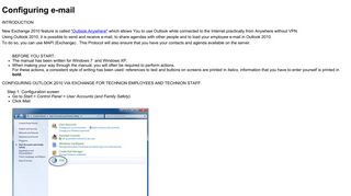 Configuring e-mail - Technion