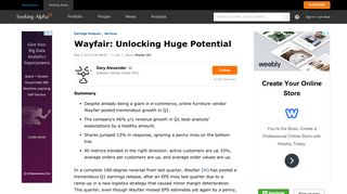 Wayfair: Unlocking Huge Potential - Wayfair (NYSE:W) | Seeking Alpha