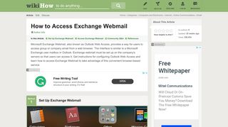 How to Access Exchange Webmail: 13 Steps (with Pictures) - wikiHow