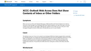 XCCC: Outlook Web Access Does Not Show Contents of Inbox or ...