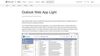 Outlook Web App Light - Outlook - Office Support - Office 365