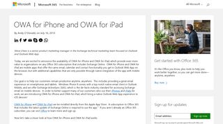 OWA for iPhone and OWA for iPad - Microsoft 365 Blog