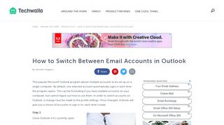 How to Switch Between Email Accounts in Outlook | Techwalla.com