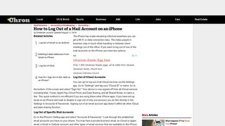 How to Log Out of a Mail Account on an iPhone | Chron.com