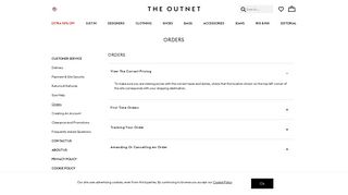 THE OUTNET | Orders