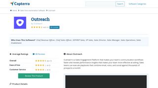Outreach Reviews and Pricing - 2019 - Capterra