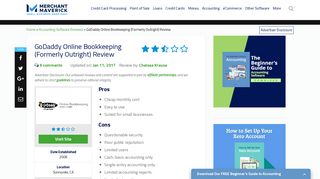 GoDaddy Online Bookkeeping (Formerly Outright ... - Merchant Maverick