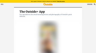 The Outside+ App | Outside Online - Outside Magazine