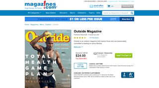 Outside Magazine Subscription Discount | Magazines.com