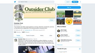 Outsider Club (@OutsiderClub) | Twitter