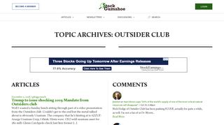 Outsider Club | Stock Gumshoe