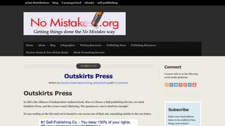 Outskirts Press - No Mistakes Publishing