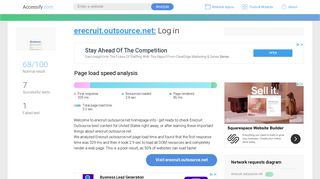 Access erecruit.outsource.net. Log in
