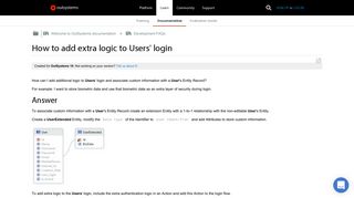 How to add extra logic to Users' login - OutSystems