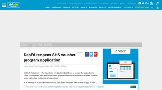 DepEd reopens SHS voucher program application | Philstar.com