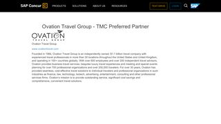 Ovation Travel Group - TMC Preferred Partner - SAP Concur