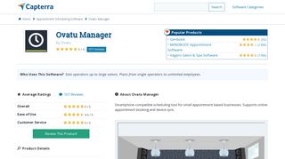 Ovatu Manager Reviews and Pricing - 2019 - Capterra