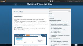 how to manage my blogs - Overblog Knowledge Base