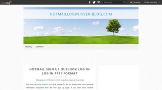 HOTMAIL SIGN UP OUTLOOK LOG IN LOG IN FREE FORMAT ...