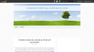 iTunes Sign In Login & Sign Up Account - ituneshelpinstall.over-blog ...