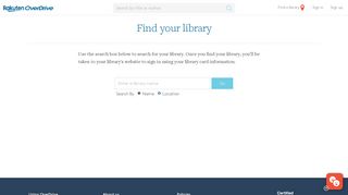 Find your library · OverDrive (Rakuten OverDrive): eBooks ...