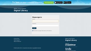 Weber School District Digital Library - Sign In