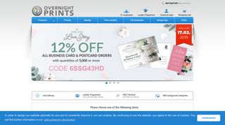 Online printing services - print shop OvernightPrints UK