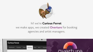 Curious Ferret | Web and Mobile apps | Creators of Overture