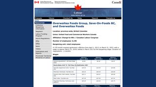 Overwaitea Foods Group, Save-On-Foods BC, and Overwaitea Foods