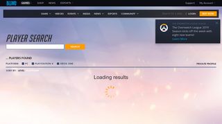 Player Search - Overwatch