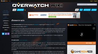 Overwatch beta - Overwatch Wiki