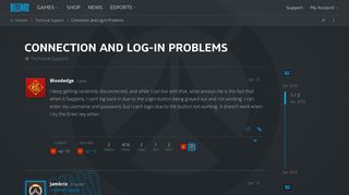 Connection and Log-In Problems - Technical Support - Overwatch ...