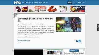 Overwatch BC-101 Error – How To Fix | N4G