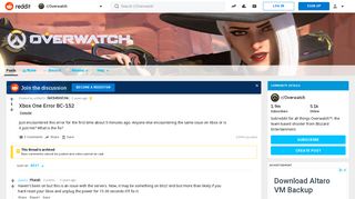 Xbox One Error BC-152 : Overwatch - Reddit