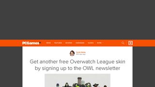 Get another free Overwatch League skin by signing up to the OWL ...